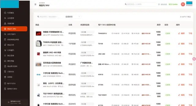 商品资料自动整理与上架
