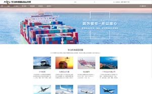 华力环球国际货运官网页面效果